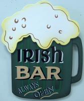 IRISH BAR ALWAYS OPEN SIGN